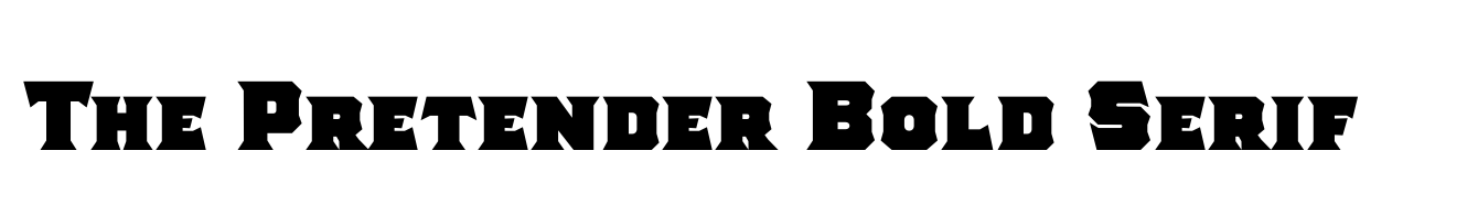 The Pretender Bold Serif